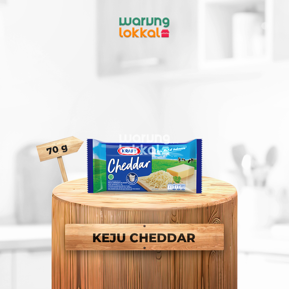 

Kraft Cheddar 70g - Warung Lokkal