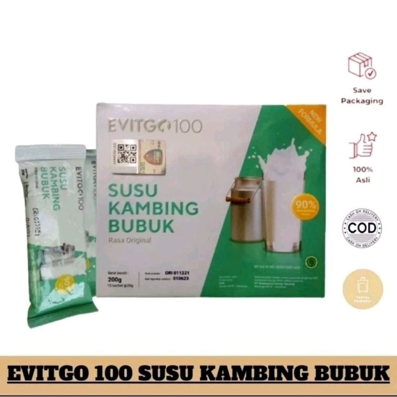 

EVITGO Susu Kambing isi 200gr - susu kambing Etawa Murni untuk Tulang dan sendi