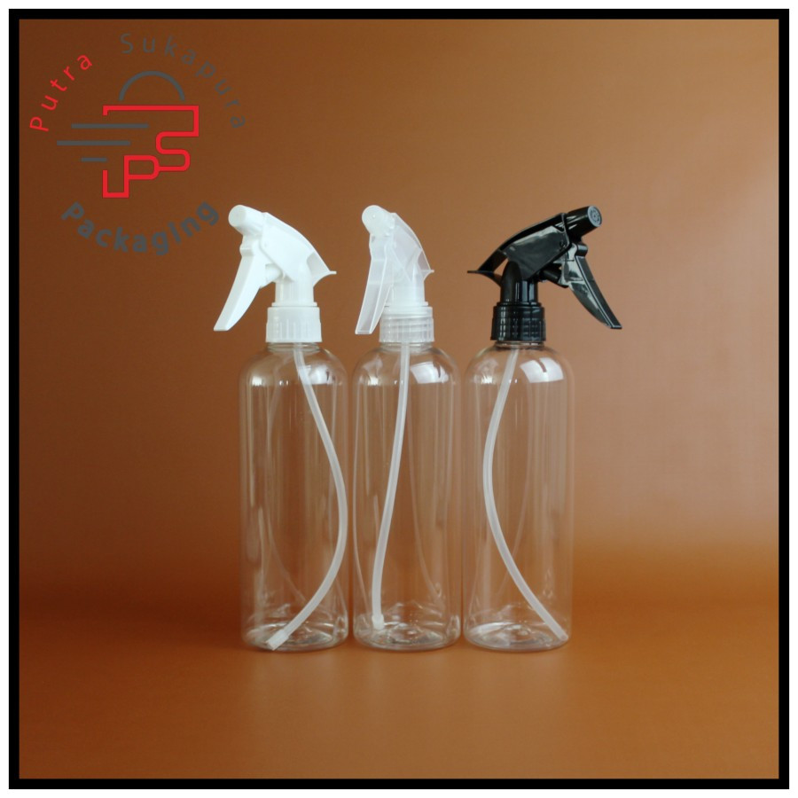 Botol spray triger 500ml panjang natural/botol big triger 500ml
