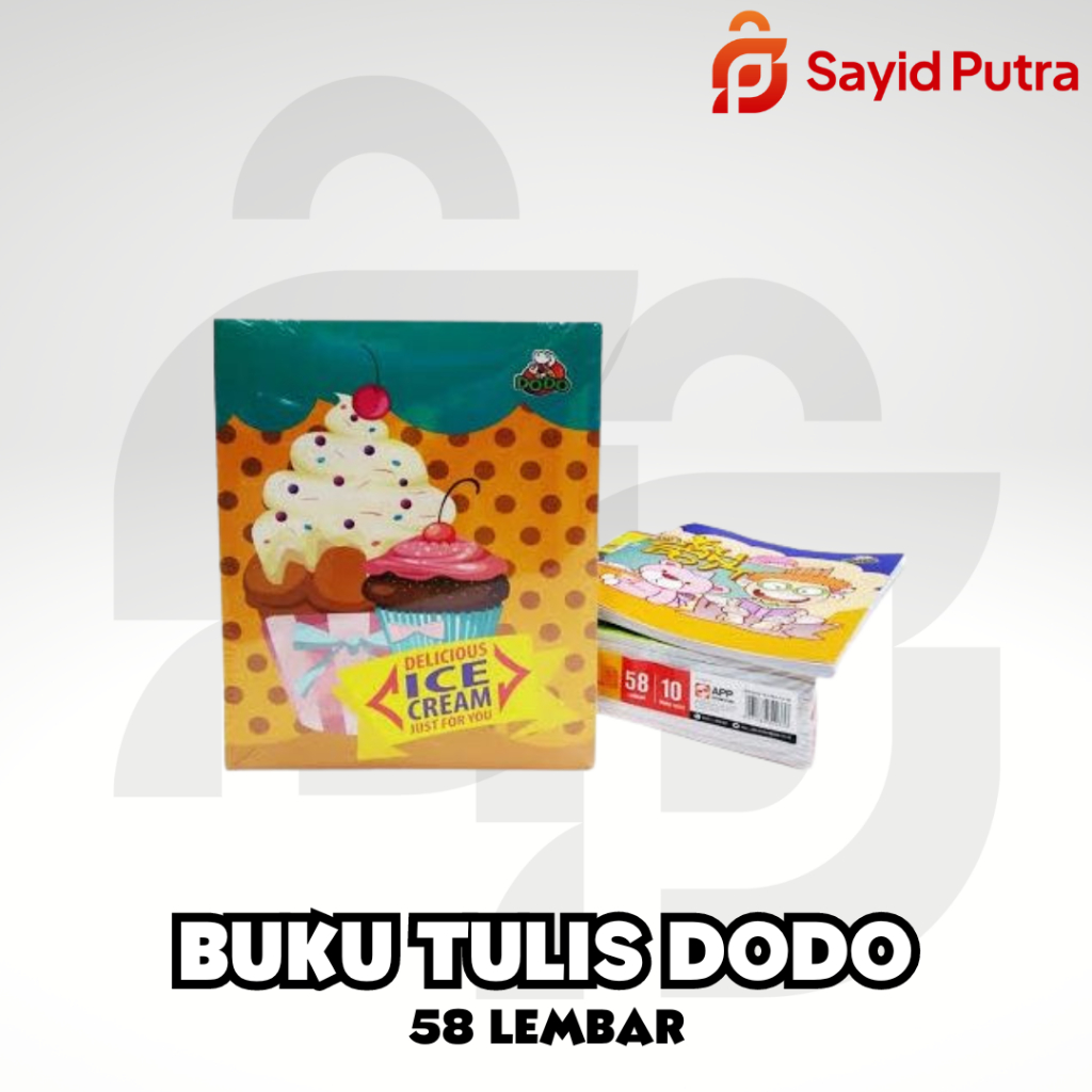 

BUKU TULIS DODO 58 LEMBAR / 1 PACK / 10pcs