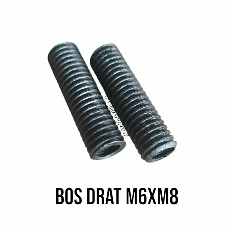 Bos drat sok drat untuk baut 10/m6 drat luar ukuran baut 12/m8 panjang 28mm