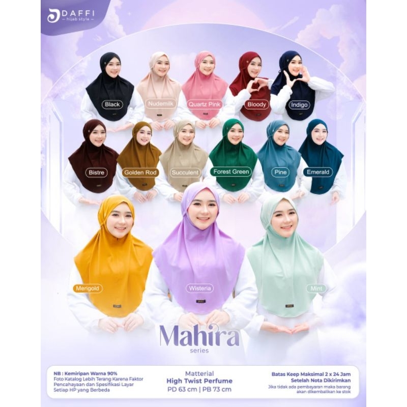 Mahira Daffi Hijab Style