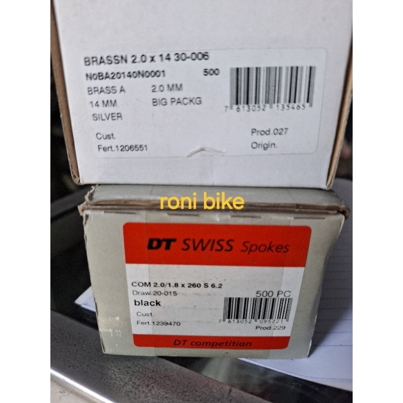 ruji spoke jari-jari DT Swiss original 14Gx260