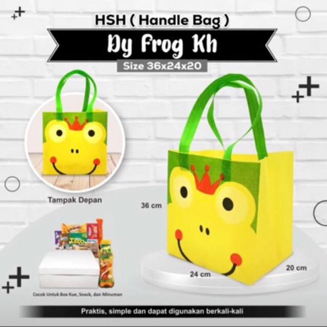 

Goodiebag ulang tahun animal tas kotak nasi 36x24x20