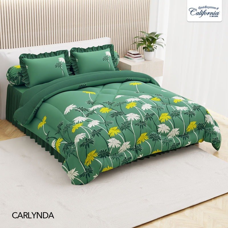 CALIFORNIA Set Bedcover + Sprei Rumbai 180x200 / 160x200 - Amore  Ara Black & White Mickey Mouse
