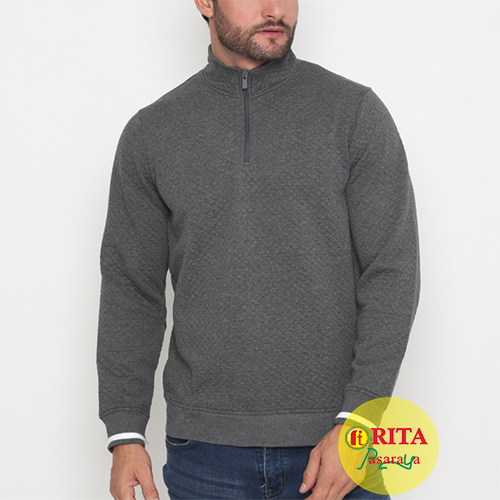 Carlos Moreno Jaket Sweater Half Zipper Outer Casual JHZ 199004 Jaket Pria terbaru Jaket Pakaian Pri