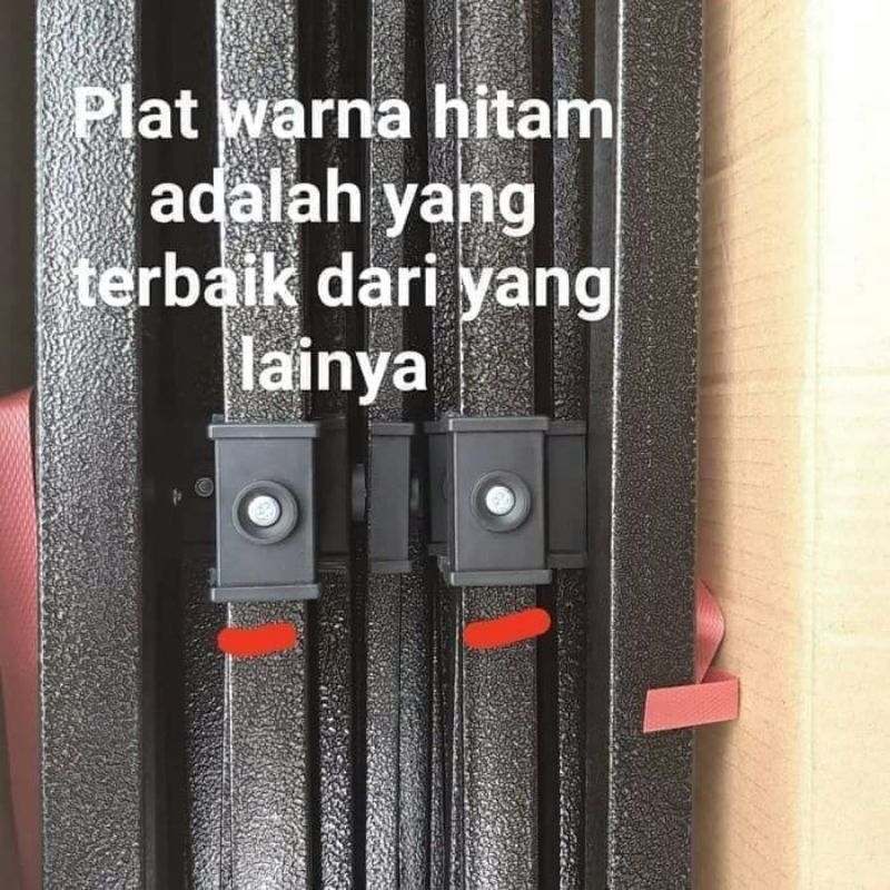 RANGKA TENDA UKURAN 3X4,5 HOLLOW HITAM TEBAL BESI 0,8 MM