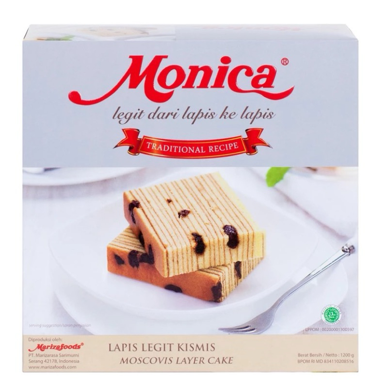 

Monica Kue Lapis Legit Moscovis Kismis 1200gr