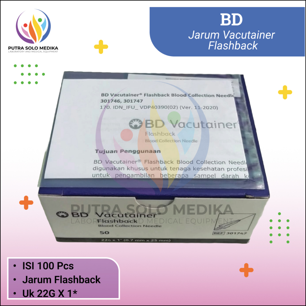 NEW Needle Flashback 22G x 1" BD Vacutainer Blood Colection Needle RBU