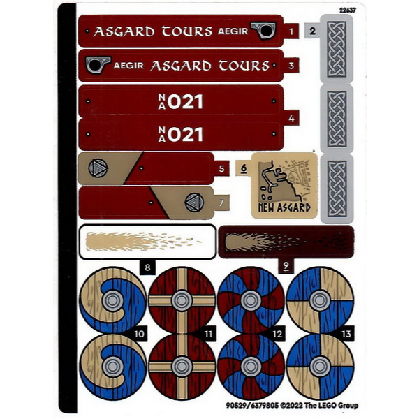 Lego Sticker Part 76208stk01 Sticker Sheet for Set 76208 - (90529/6379805)