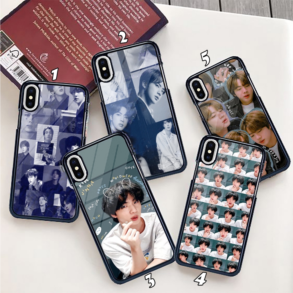 Case Motif Member BTS JIN Hardcase 2D Glossy ready for all type hp...
