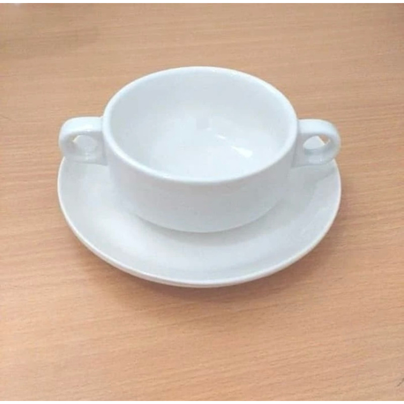 (6 set) Mangkok Sup Jagung | Mangkok Sup | Zuppa Soup | Mangkok Keramik | Consum JM