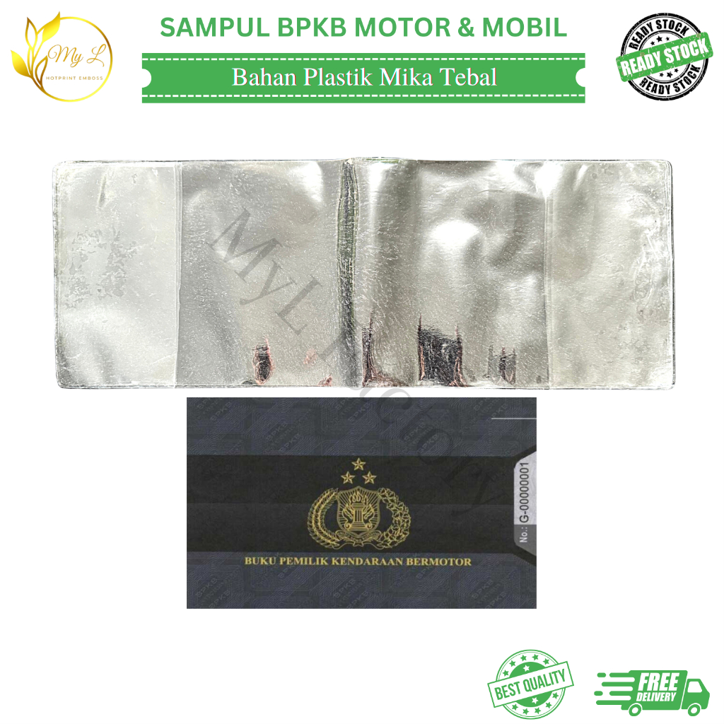 

My.L Sampul BPKB Plastik Mika Tebal 0.10 Ready Stock