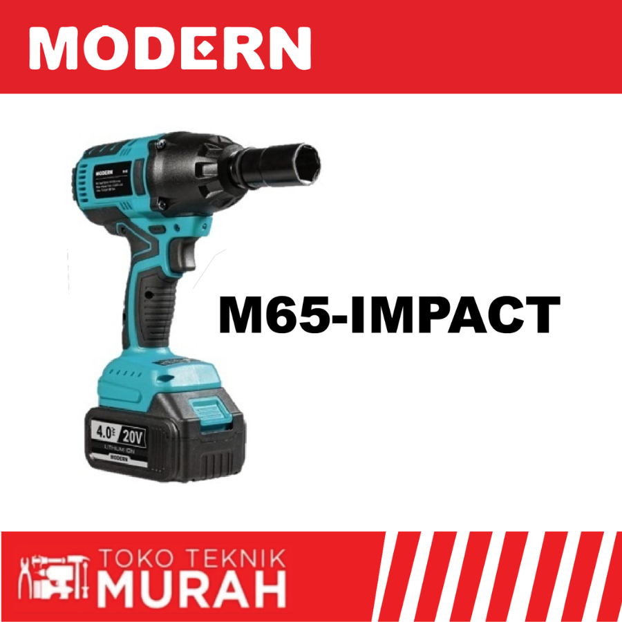 Modern M65 Mesin Bor Impact Wrench Cordless M-65 Pembuka Baut Baterai M 65