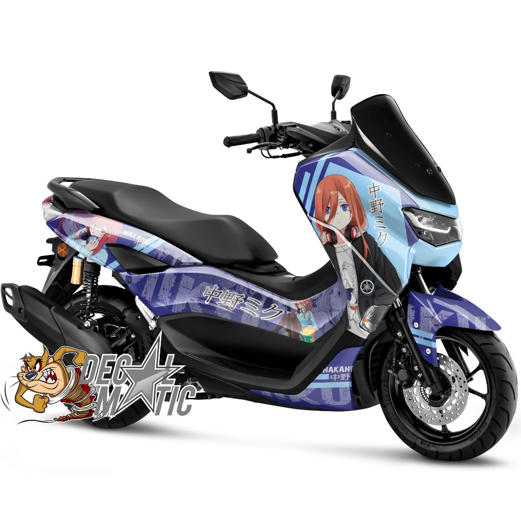 [Decal Anime] Decal stiker Full body Yamaha Old Nmax 2015-2019  New Nmax - Nakano Miku