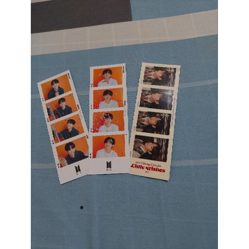 official merch BTS / POB ALBUM LAYOVER/ POB ALBUM GOLDEN/ foto strip SUGA & TAEHYUNG