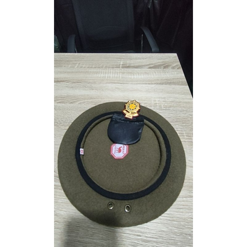 topi baret satpol pp merek camel + emblem