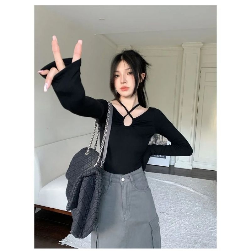 BAJU CEWE KOREAN STYLE BAJU WANITA BAJU CEWE KEREN BAJU CEWE KECE BAJU CEWE SEKSE BLOUSE ELEGAN KORE