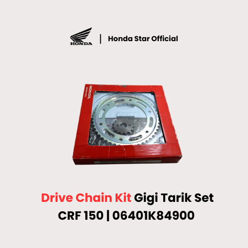 CRF 150L / 150 L - Honda ORI Drive Chain Kit Rantai Gear / Gigi Tarik Set