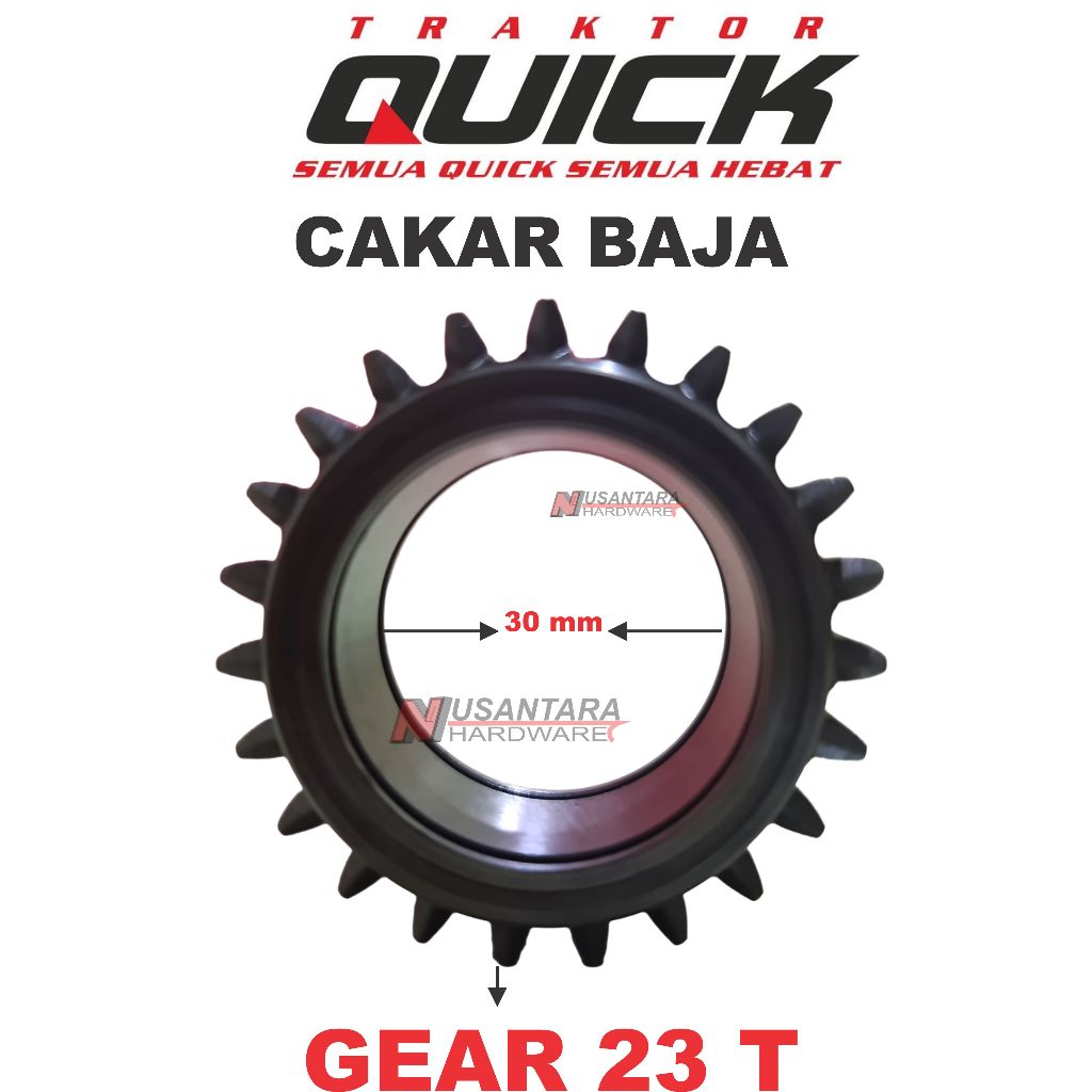 gear 23 t cakar baja quick,gigi 23 mata,gear transmisi cultivator quick cakar baja, spare part culti