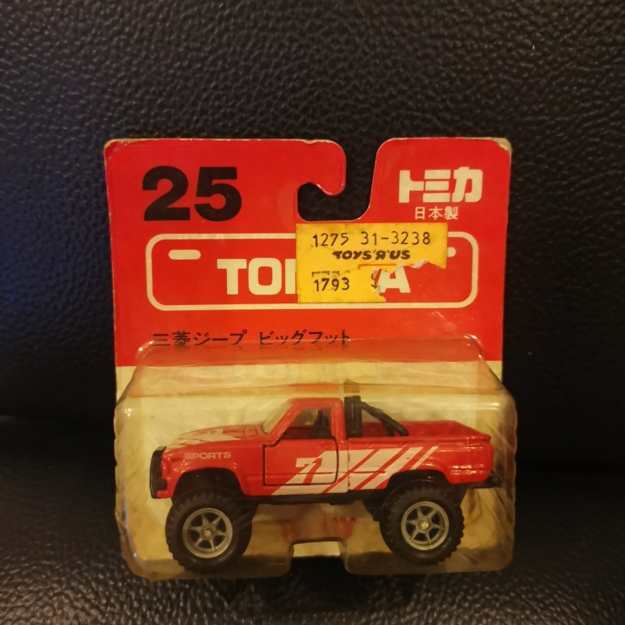 Tomica Tomy Merah Made In Japan Mitsubishi Jeep Bigfoot Merah no 25