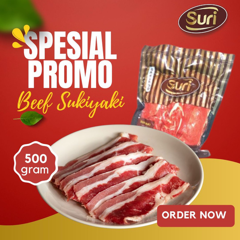 

Ay00! Suri Beef Slice 500gr Non Lemak Teriyaki Shabu