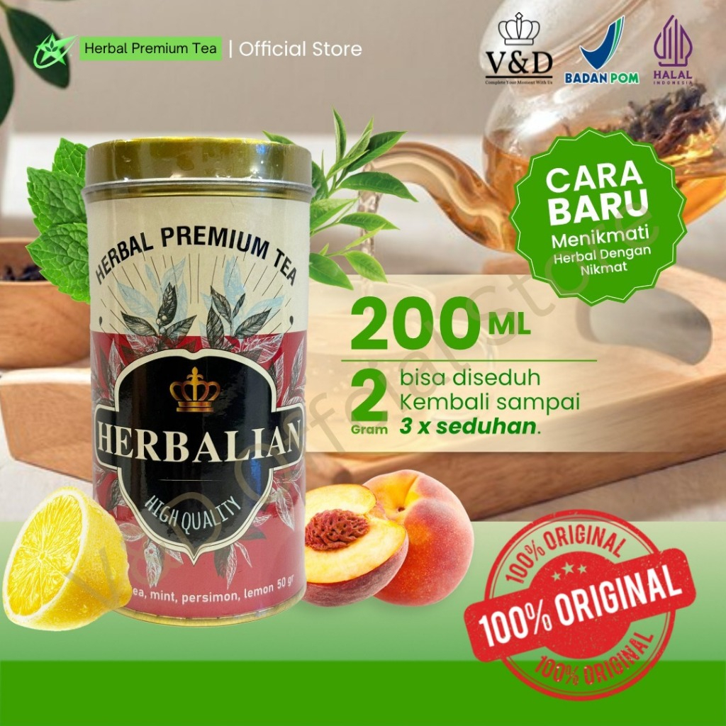 

HERBALIAN TEA | Premium Herbal Tea Detox Kolesterol | Sistem Pencernaan | Darah Tinggi