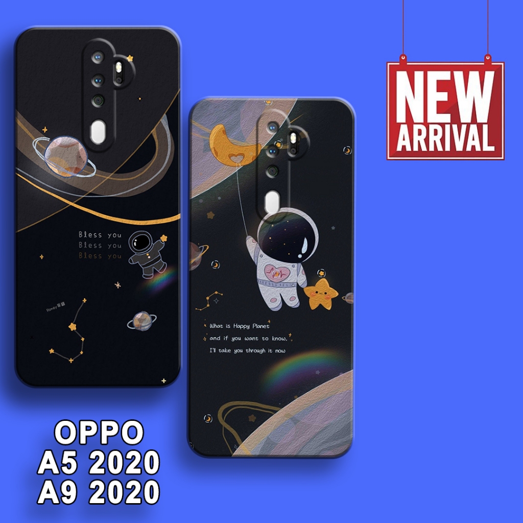 Case Hp - Oppo A9/A5 2020 - Casing Hp - Oppo A9/A5 2020 - Elzora.Id - Motif  Astronot- Fashion Case 