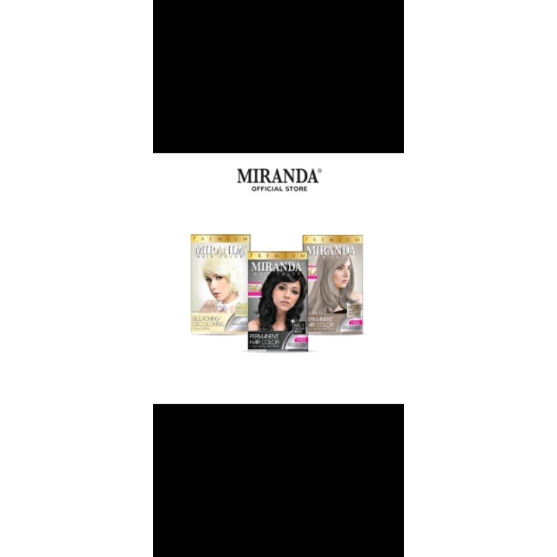 Miranda Premium Hair Color 30ml / Pewarna Rambut / Cat Rambut Permanen / pikok