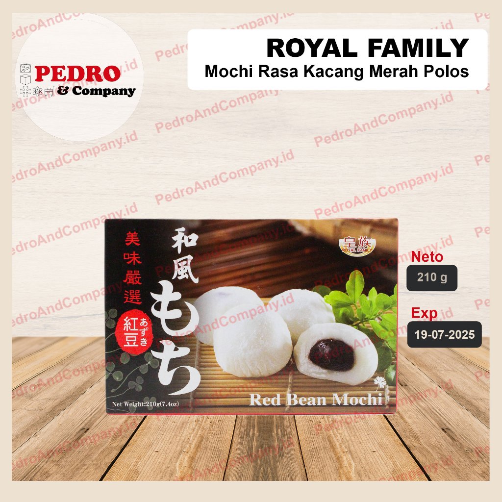 

Royal Family - Red bean mochi/ moci kacang merah polos 210 gr moci siap saji