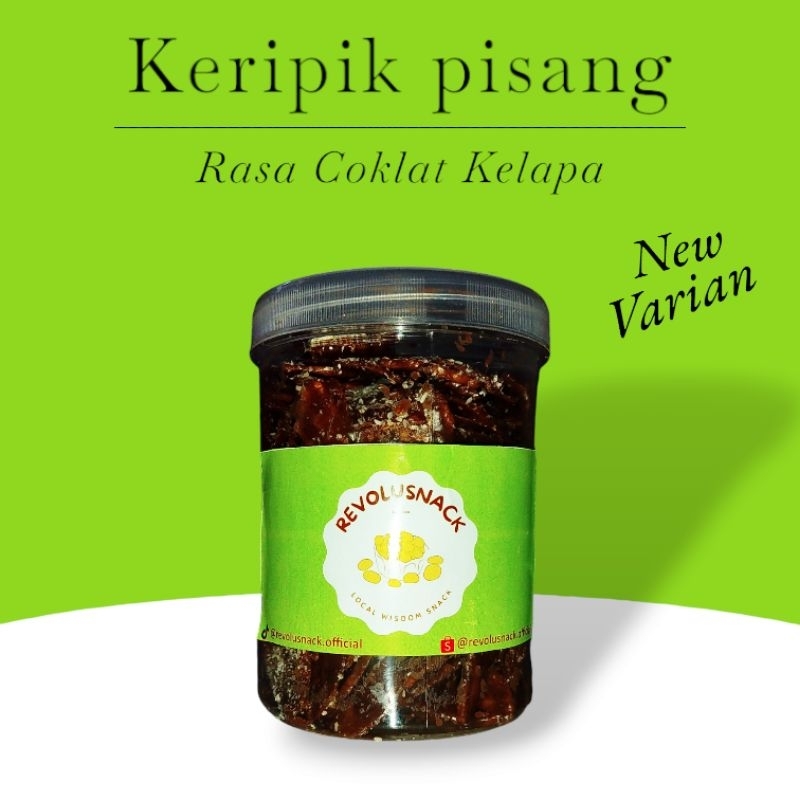 

KERIPIK PISANG COKLAT RASA CHOCONUT ISI 250 GR