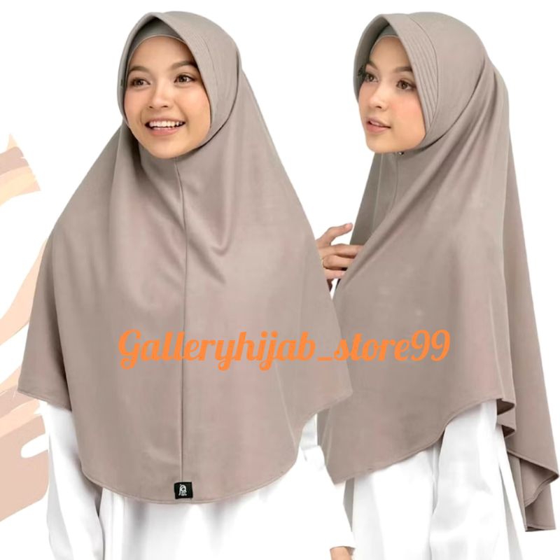 Jilbab Bergo Hamidah Jersey Ped L | Hijab Jersey Ukuran L