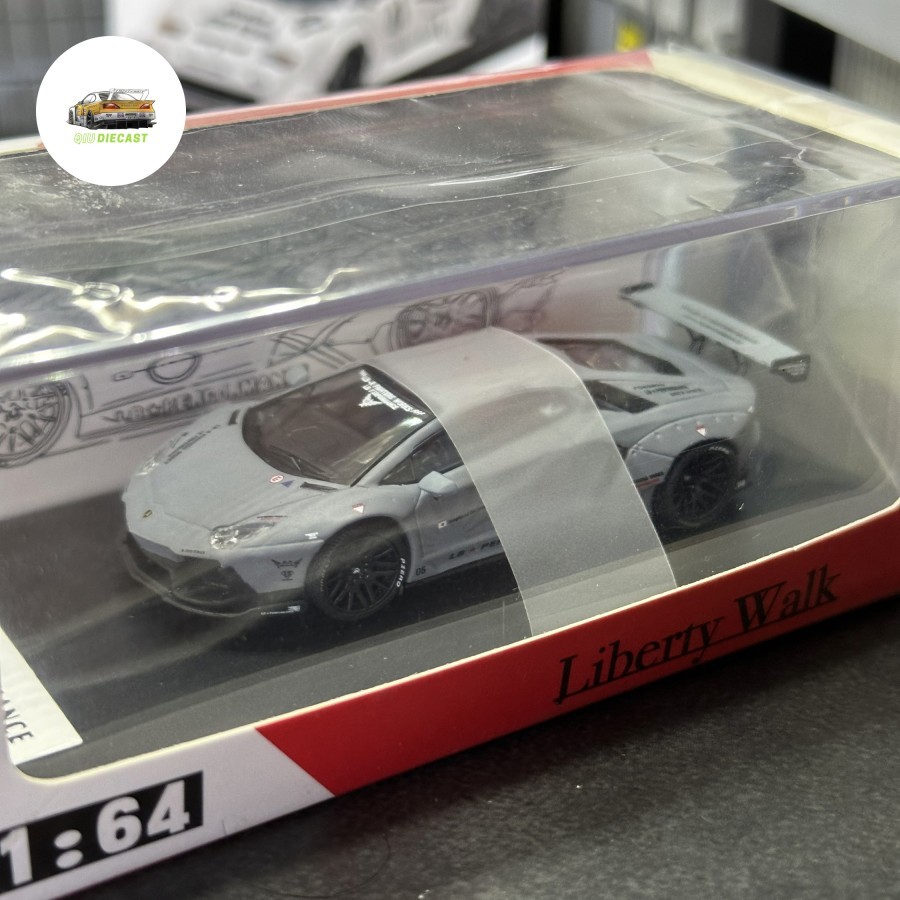 JEC Lamborghini Aventador Fighter Works LBWK Liberty Walk Grey LP700 LP 700 - Not PGM , Mini GT , In