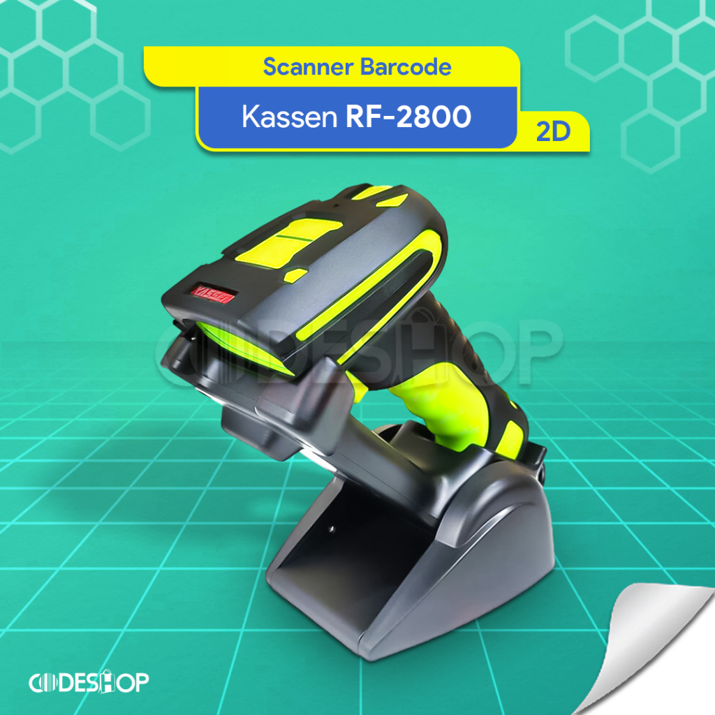 Scanner Barcode Industrial Kassen RF-2800 2 Dimensi Wireless
