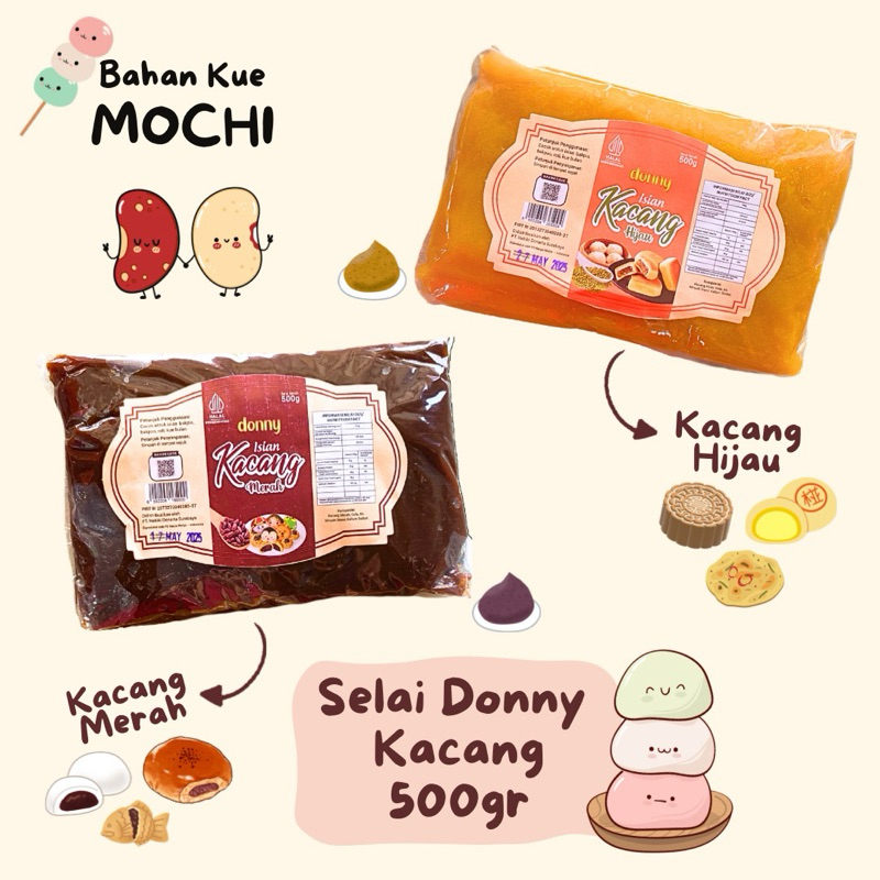 

Selai Kacang Donny 500gr / Selai Kacang Merah Donny / Selai Kacang Hijau Donny / Isian Roti Isian PIA / Isian Kue Bulan / Isian Moon Cake