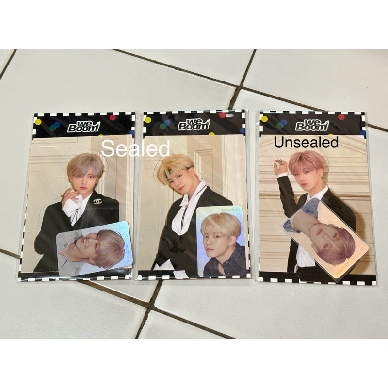 official standee + holo photocard pc set we boom jaemin jeno jisung