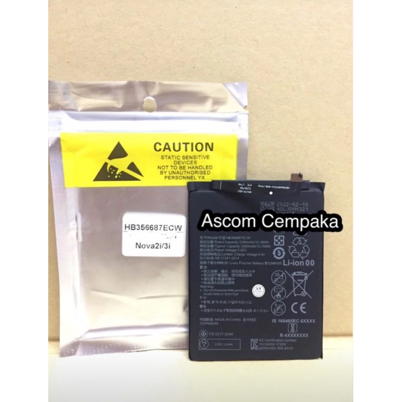 Baterai Huawei nova 2i/ nova 3i HB356687EBW