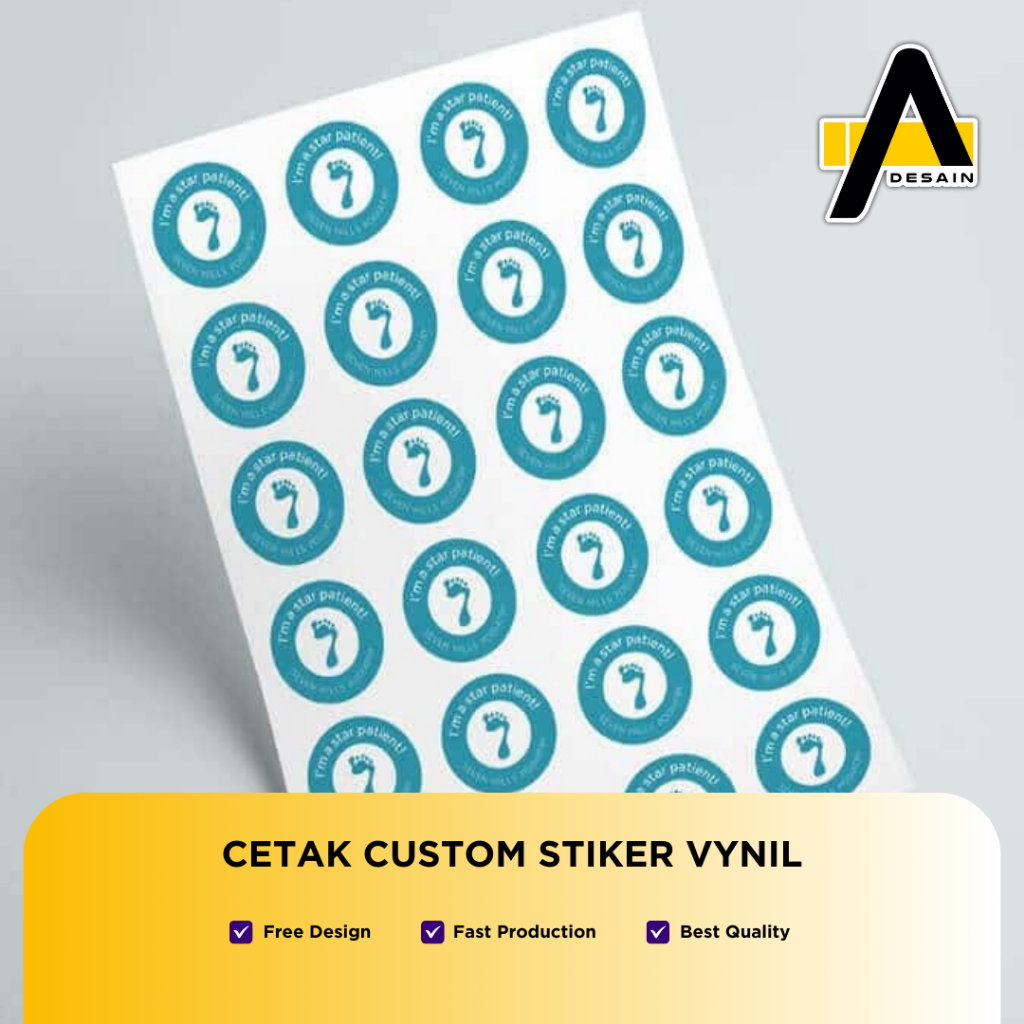 

STIKER VINYL PLUS CUTTING PREMIUM QUALITY A3 GLOSSY/DOFF/TRANSPARANT | PRINT + KISS CUT