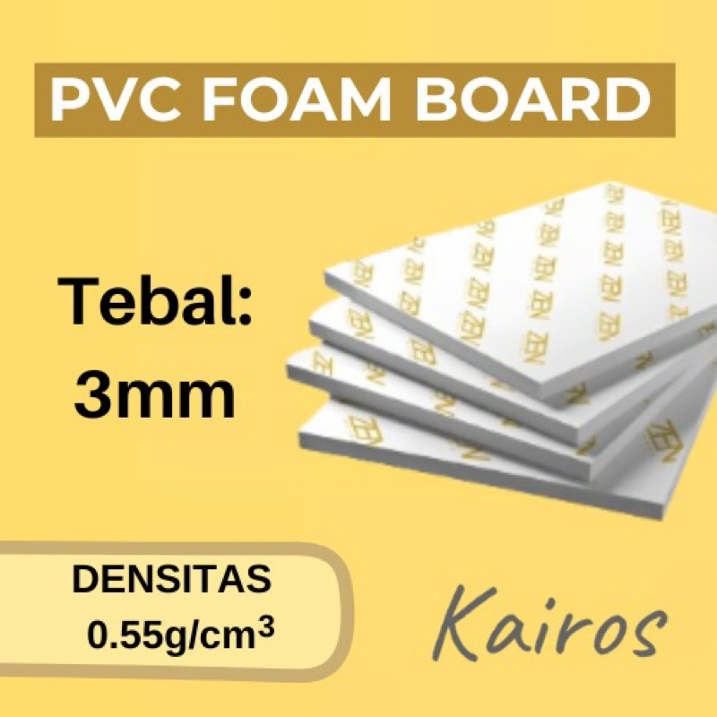 PVC Board 3mm Potongan Custom / PVC Foam Board / Foam Board
