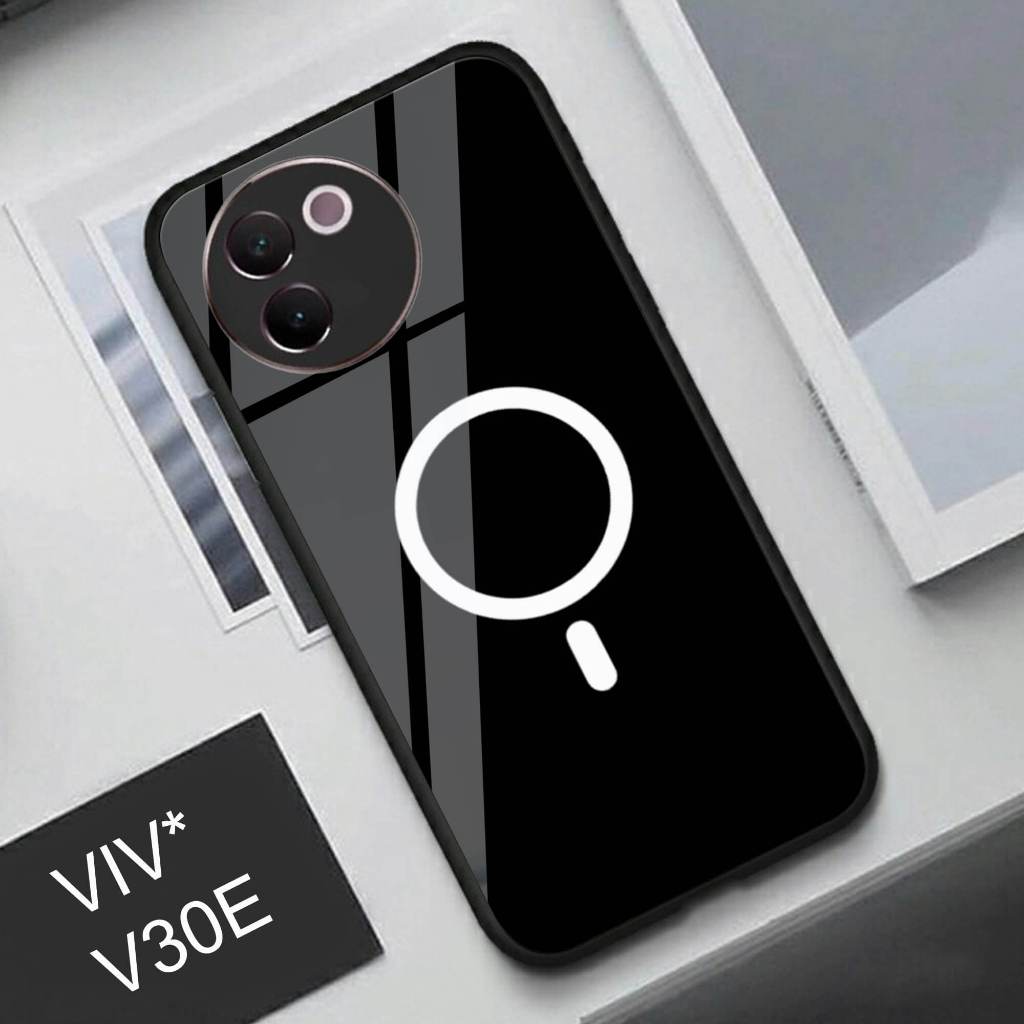 (Q69) Softcase Glass Kaca Vivo V30E - Case Hp Terbaru Anti Air TPU VIVO V30E
