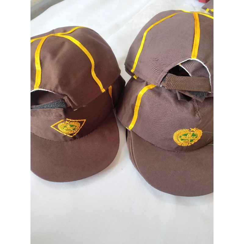 topi pramuka siaga / topi siaga bordir