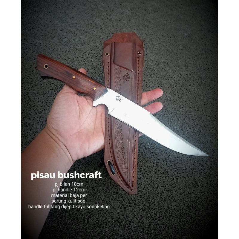 phisau buscraft sarung kulit