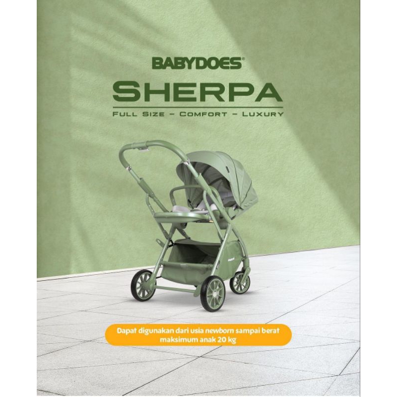 Stroller Bayi Babydoes SHERPA Baby Stroller Kereta Dorong Bayi Dorongan Bayi