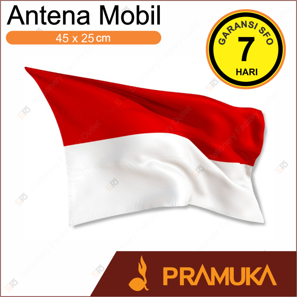 Bendera Merah Putih Mobil