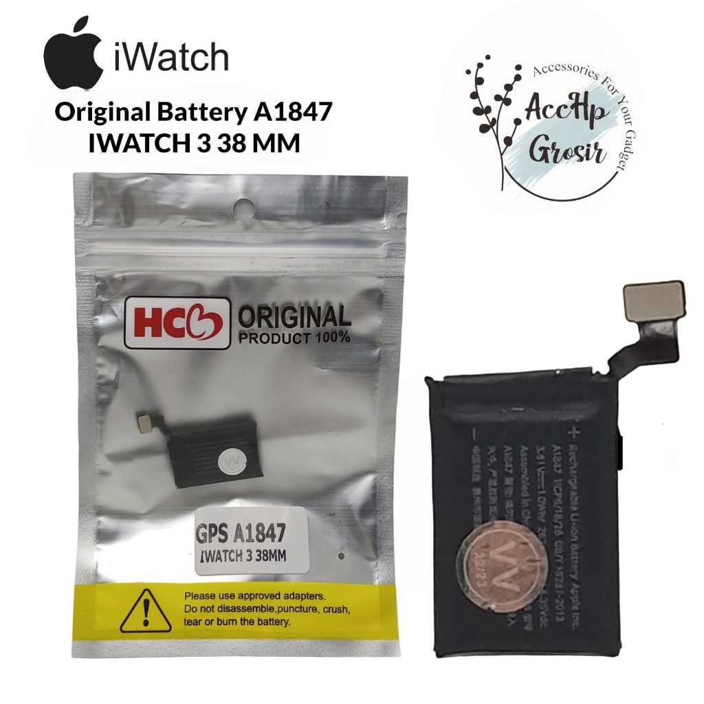Batre Baterai IWATCH 3 38MM GPS A1847 Batu Batrai IWATCH 3 38MM GPS A1847 Original