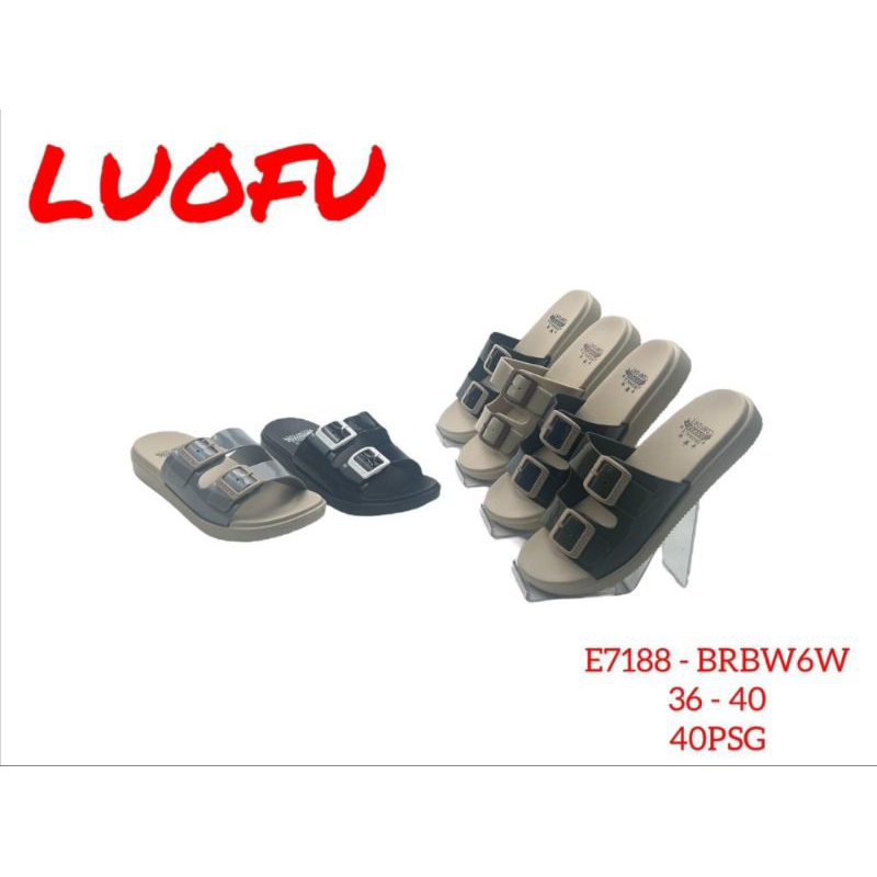 Sandal slop Luofu 7188 sandal wanita sandal import