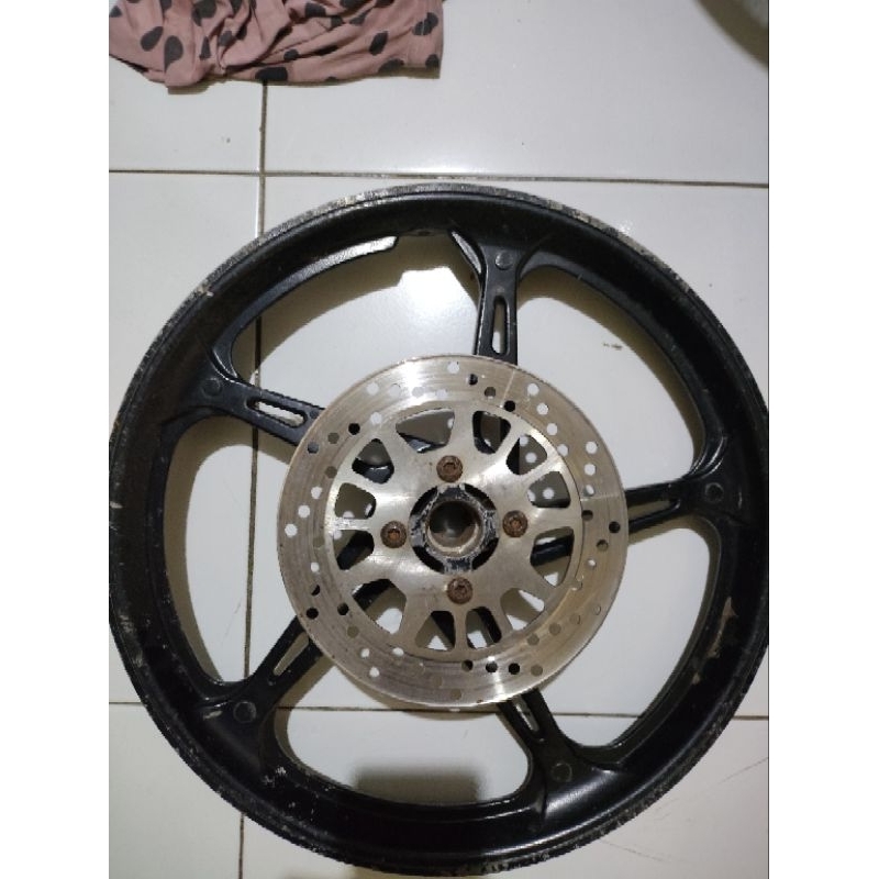 velk velg pelek Yamaha depan jupiter z Burhan original bekas