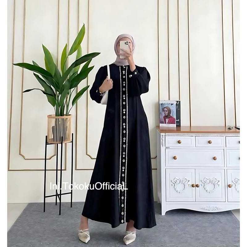 GAMIS SERAGAMAN PENGAJIAN MODEL ABAYA TREND 2024 TERBARU