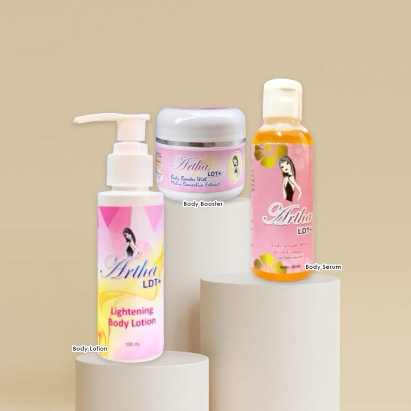ARTHA LDT BPOM - artha ldt paket glowing body lotion body booster aha serum