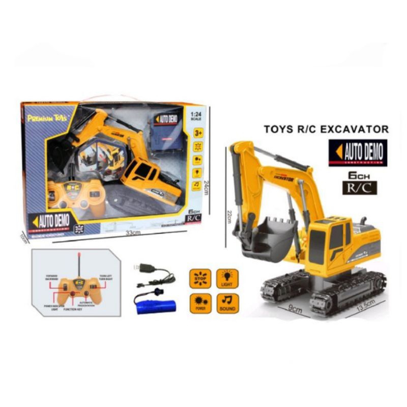 Mainan Remot Control Rc Truk Excavator Beko Mainan Truk Alat Berat Kontruksi Remot Control